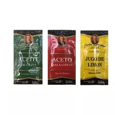 Aceite Oliva Sal Pimienta Limón Aceto 50 Sobres Individuales