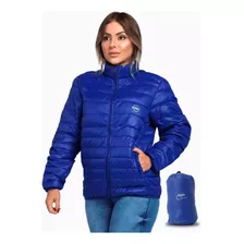 Jaqueta Feminina Puffer Nylon Bobojaco + Estojo Para Viagem