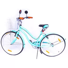 Bicicleta Dama Verado Playera Canasto Luz Guardabarro R 26