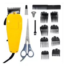 Máquina Cabelo Barba Aparador Profissional 110v Kit Completo