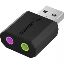 Sabrent Adaptador De Sonido Estéreo Externo De Sabrent Usb