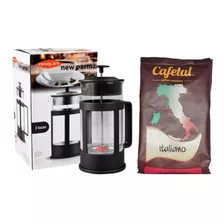 Cafe Especialidad Italiano + Cafetera Francesa 3 Taza Oroley