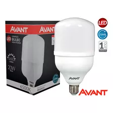 Lâmpada Led Bulbo E27 20w 6500k Branco Frio Bivolt - Avant