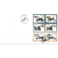 Fdc Com Cbc Série Selo 2482-2487 Motocicletas 2002