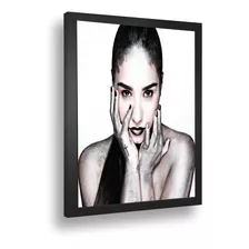 Quadro Decorativo Poster Demi Lovato Cantora Pop A3