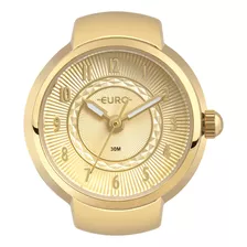 Relógio Anel Euro Feminino Unique Dourado - Eu2035yuv/4d