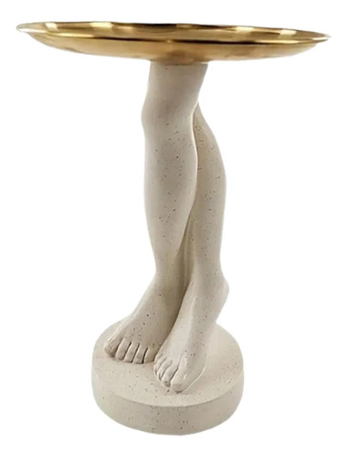 Mesa Com Pernas Cruzadas, Figura Decorativa, Conforme Imagem