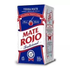 Yerba Mate Rojo Tradicional X 20 Unidades De 1/2kg