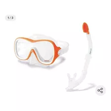 Set Snorkel Tubo Mascara De Buceo Piscina Alberca Swim Intex