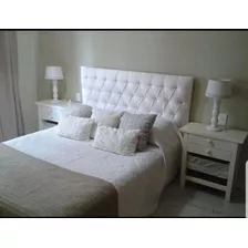 Respaldo De Cama Sommier 2 Plazas Capitoneado. Excelente!!!!