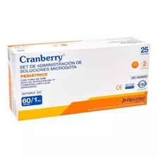 Bajada De Suero Microgota 60gotas/1ml Cranberry 25 Unidades