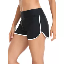 Relleciga Pantalones Cortos De Natacion De Cintura Alta Para