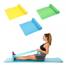 Kit 3 Faixas Elásticas Thera Band Pilates Fisioterapia 1,5m