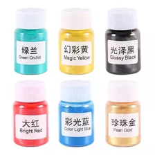 6 Pigmento Metalizado Polvo Para Resina Epoxi Y Uv