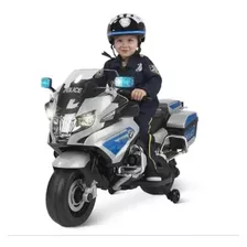 Moto A Bateria Policial Bmw Para Niños Y Niñas Sonido Luces