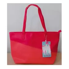 Bella Cartera Bolso Grande Sayani Yanbal Coral Pink Rosado