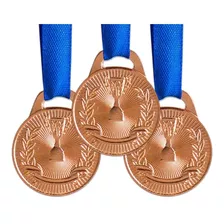 Pack C/ 10 Medalhas Ax Esportes 30mm H. Mérito Bronze-fa465