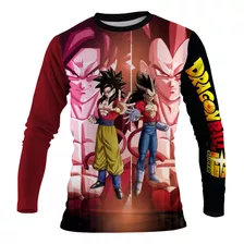 Playera Hombre Anime Dragon/ball Spandex Full Print 