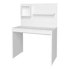 Mesa Escrivaninha First 1 Gaveta Branco - Artany