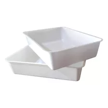 Batea Rectangular Gastronómica Plástico Cocina 40x30x9 Cm