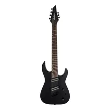 Jackson X Series Dinky Arch Top Dkaf7 Ms, Material De Escala Preto Brilhante, Orientação Laurel, Mão Direita