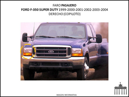 Faro Ford 1999-2004 F-350 Copiloto Ctt Foto 3