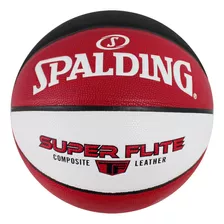 Balón Spalding Basquetbol Super Flite #7 Piel Sintética Rjo Color Rojo