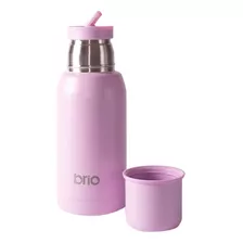 Termo Acero Inox 750 Ml Brio Con Pico Cebador Color Lavanda