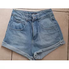 Short Jean Mujer Rígido Talle 34 - Usado - Solo 2 Usos!!