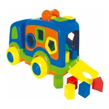 Brinquedo Interativo Caminhãozinho Didático Azul 