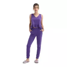 Pijama Conjunto Lila (pantalón)- Aerofit Sw