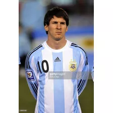 Camiseta Afa Selec Argentina #10 Messi Formotion Manga Larga