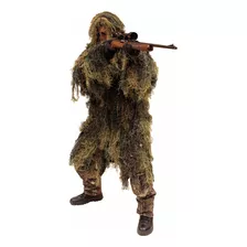 Traje Ghillie De 2 Piezas Adukto Parka Woodland Caza Redrock