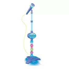 Microfone Pedestal Rock Show Azul - Dm Toys