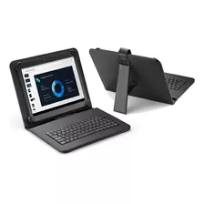 Capa Com Teclado P/ Tablet De 9 E 10 Polegadas Micro Usb