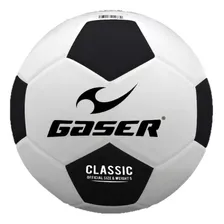 Balón Futbol Classic Laminado Mate No. 5 Negro Color Blanco/negro