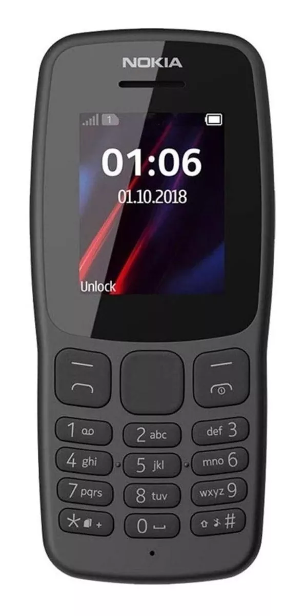 Nokia 106 (2018) 4 Mb  Gris Oscuro 4 Mb Ram