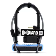 Candado Bici U-lock On Guard Neon C/ Piola Y Soporte 230 Cm Color Azul