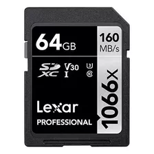 Memoria Sd Lexar 64gb Professional 1066x Uhs-i Sdxc