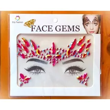 Face Sticker Gemas Cara Cristales Diamante Multicolor Set 2