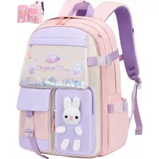 Mochila Escolar Impermeable Antirrobo Mona Kawaii Para Niñas Primarias Infantiles