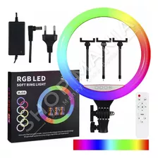 Aro Luz 56cm Luces Rgb + Calidas, Incluye Tripode 