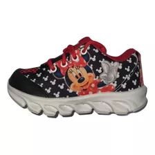 Tênis Infantil De Led Minnie Mouse - Ortokids