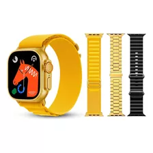 Smartwatch G9 Ultra Pro Dorado Versión Con Isla Dinámica