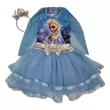 Vestidos De Princesa Frozen Con Luces Para Niña