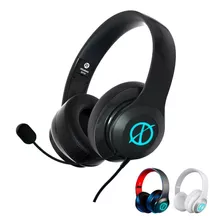 Auriculares Gamer Xinua Bluetooth Rgb Micrófono Desmontable Color Negro
