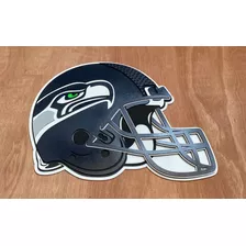 Casco Cuadro Seattle Seahawks En Madera Mdf