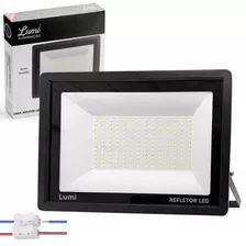 Kit 2 Refletor Super Led 400w Cor Da Luz Branco Frio Holofote Bivolt Ip67 Flex Lumi