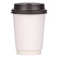 Vaso Polipapel Simple Pared 8,25 Oz +tapa X100u