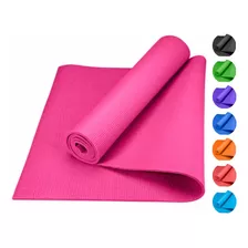 Tapete Yoga Pilates Fitness Ejercicio Portátil 3mm Grosor Color Rosa